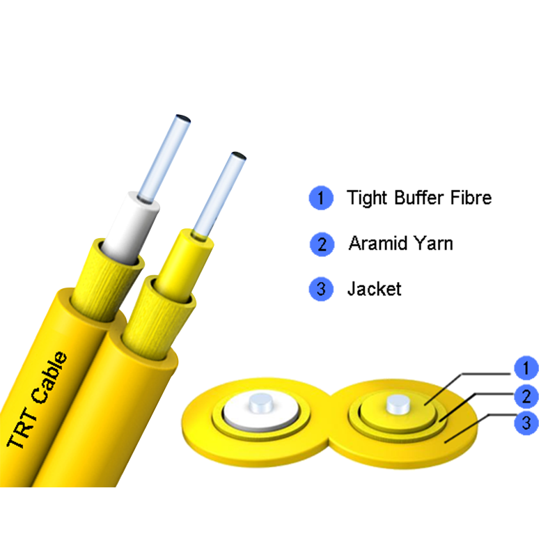 Cavo in fibra ottica in fibra ottica con interconnessione ZipCord GJFJB