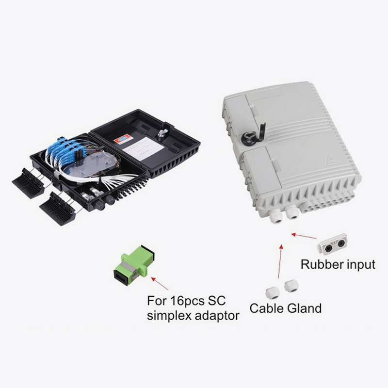 Scatola di distribuzione in fibra ottica T7-206a-SC 16